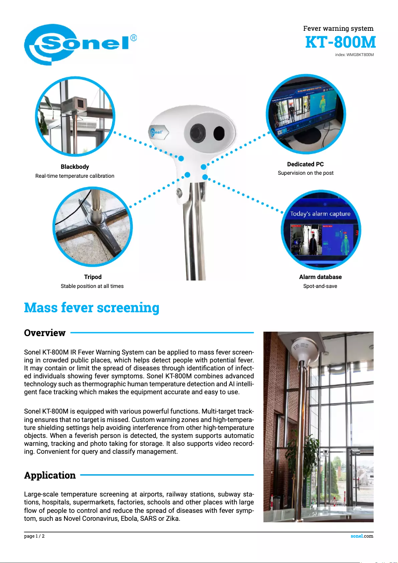 First page image of the manual for KT-800M