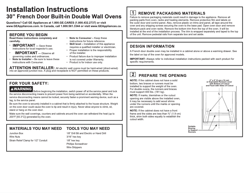 First page image of the manual for CTD90FP4NW2
