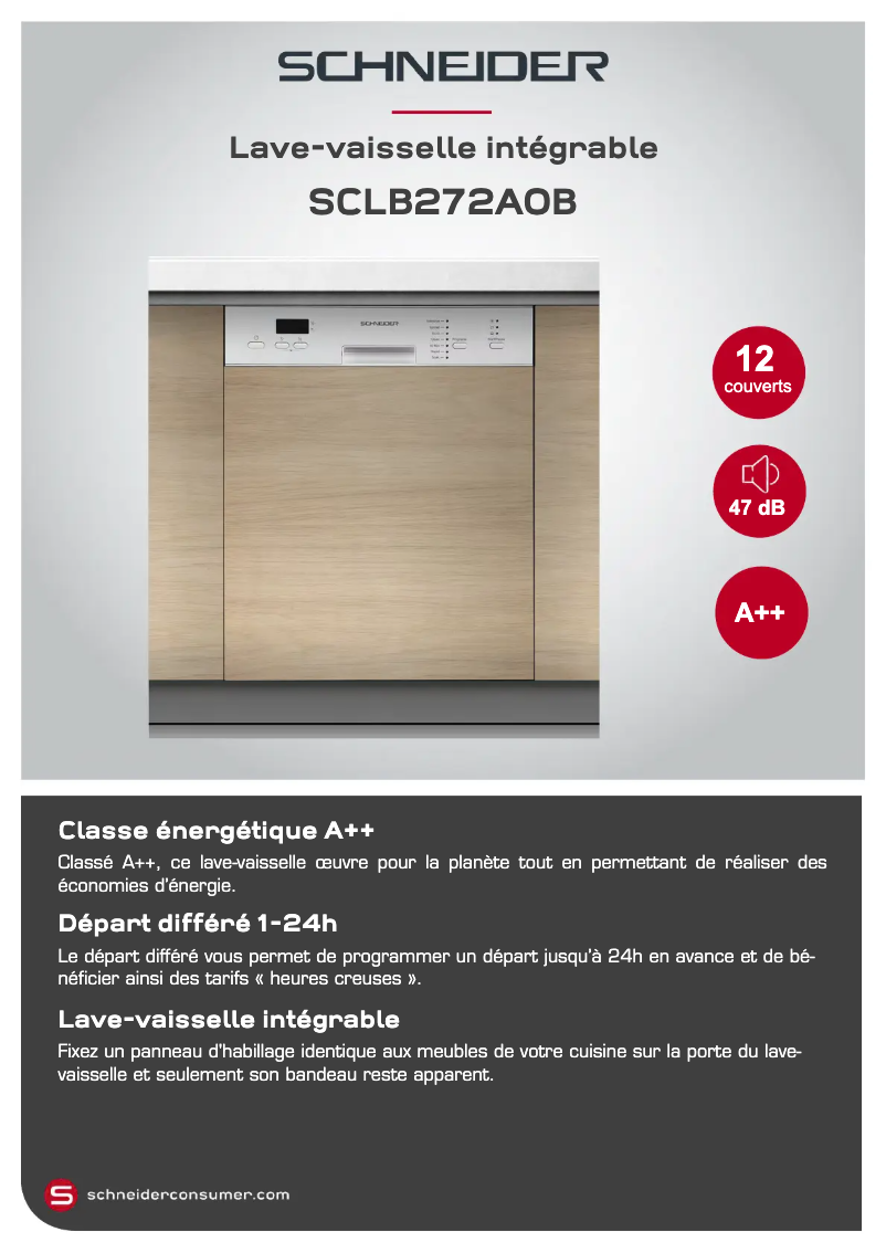 First page image of the manual for SCLB272A0B