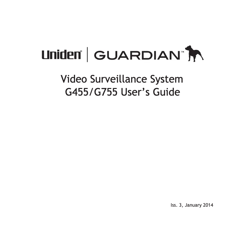 First page image of the manual for G755