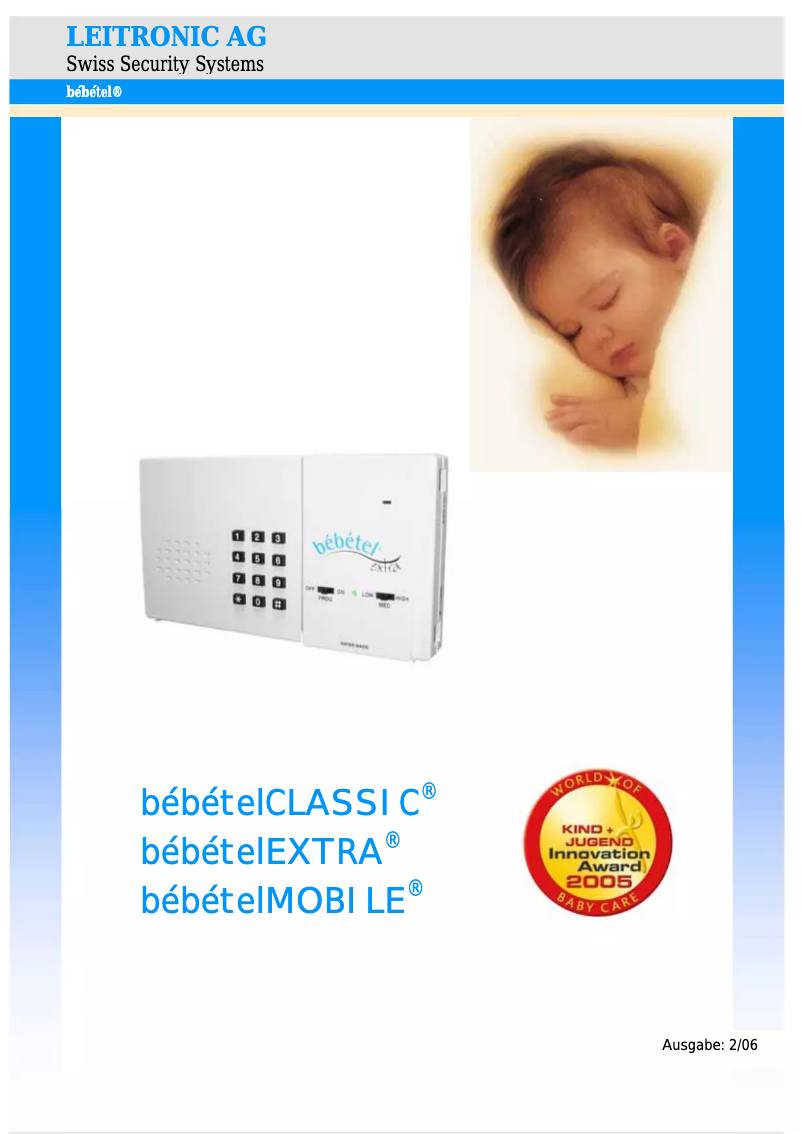 Page 1 of the manual User Manual Bébétel Classic