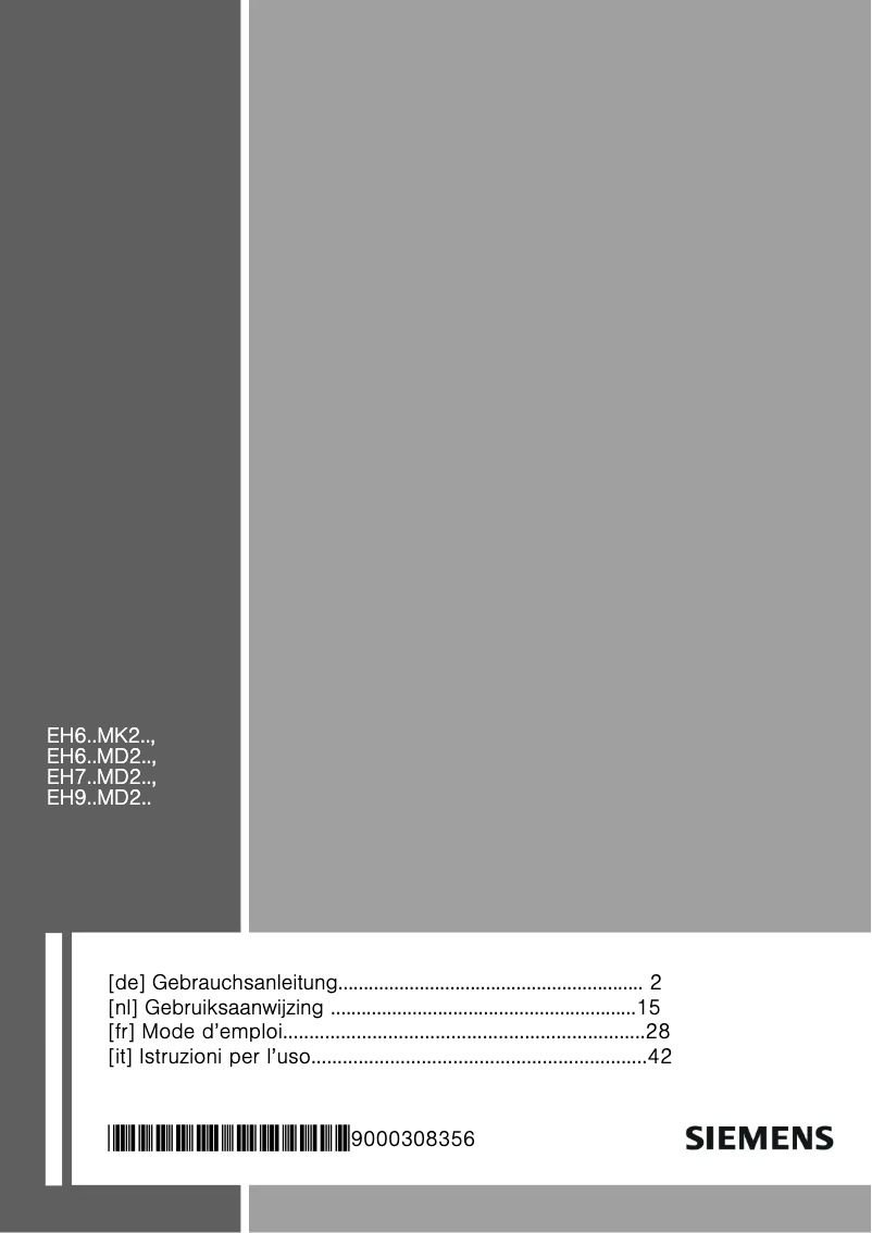 First page image of the manual for EH779MD21E
