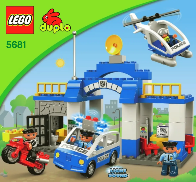 First page image of the manual for DUPLO Police