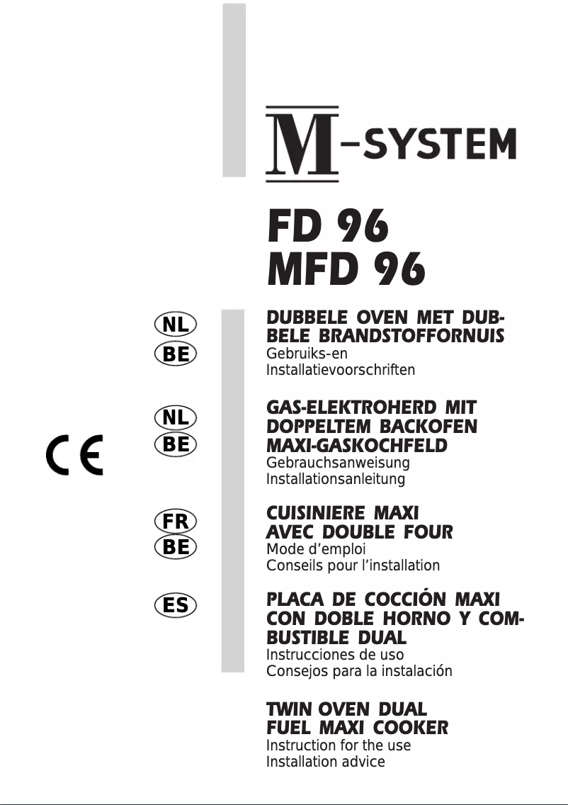 First page image of the manual for MFD-96