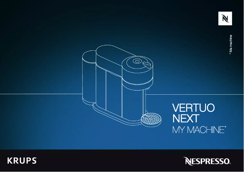 Page 1 of the manual User Manual Krups Nespresso Vertuo Next