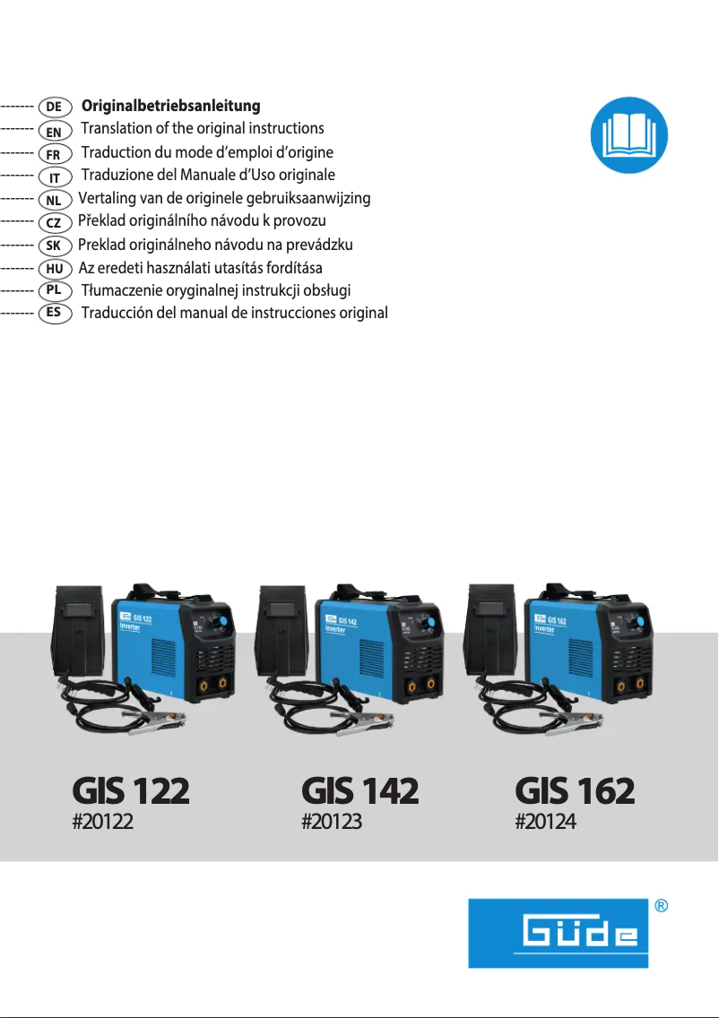 First page image of the manual for GIS 162