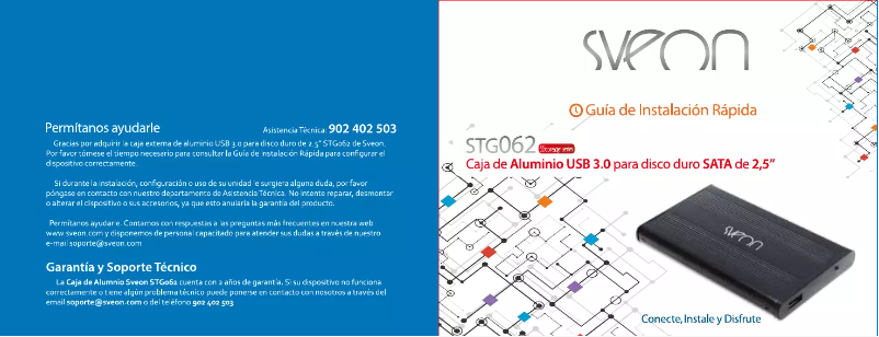 Page 1 of the manual User Manual Sveon STG062