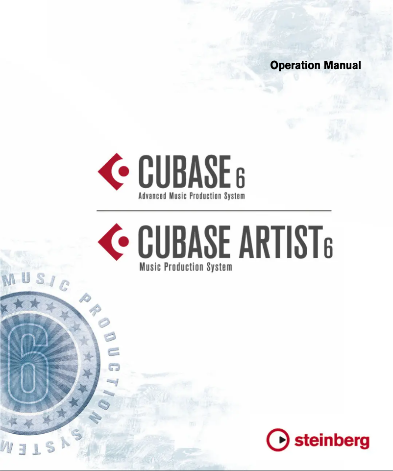 Page 1 of the manual User Manual Steinberg Cubase Artist 6