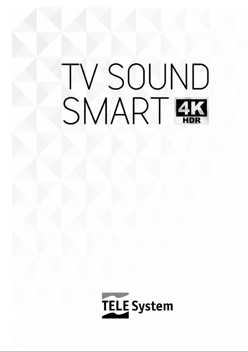 Page 1 of the manual User Manual TELE System SONIC43 SM4K LS10