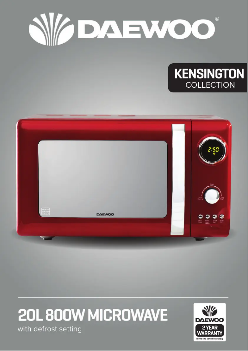 Page 1 of the manual User Manual Daewoo Kensington SDA1656