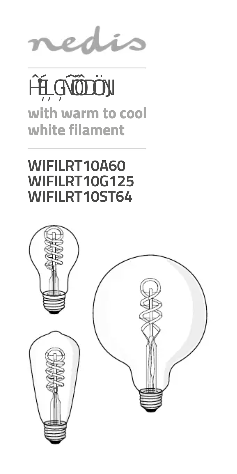 Page 1 of the manual User Manual Nedis WIFILRT10A60