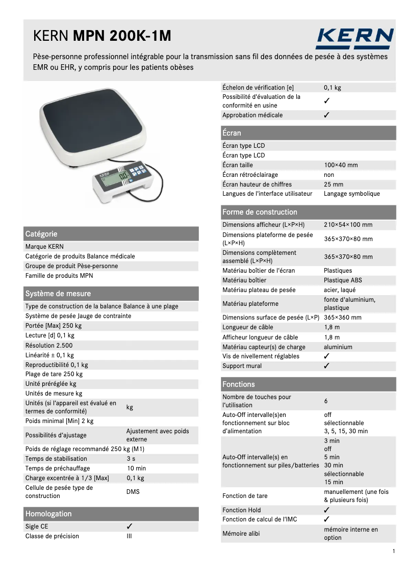 First page image of the manual for TMPN 200K-1M-A