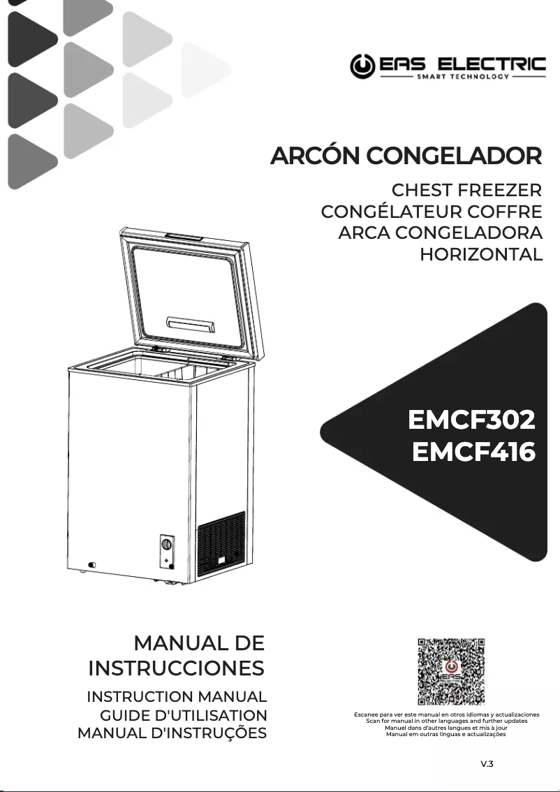First page image of the manual for EMCF416