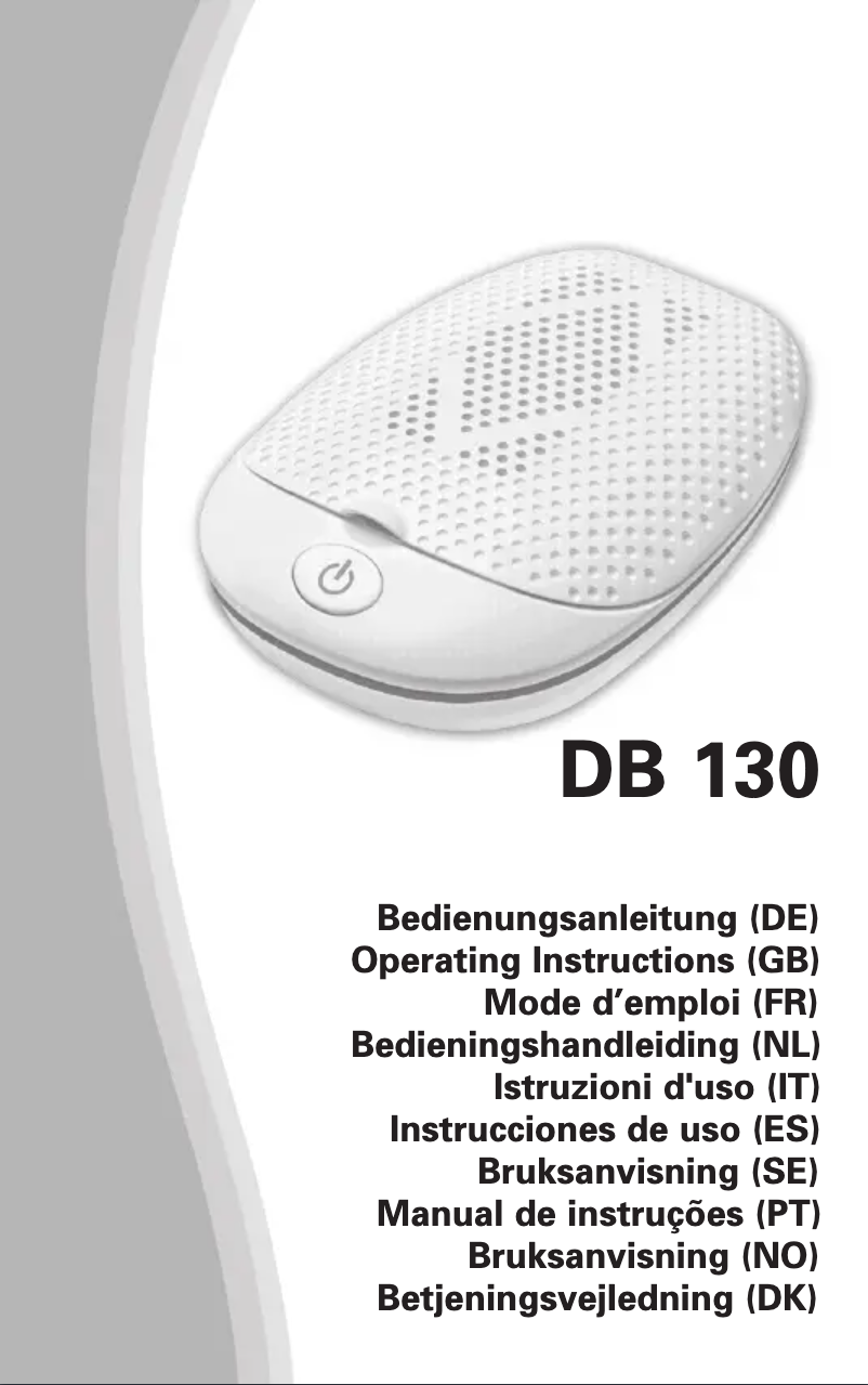 Page 1 of the manual User Manual Amplicomms DB 130