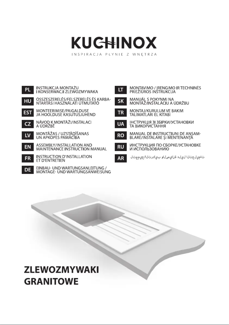 Page 1 of the manual User Manual Kuchinox SBFA711Y