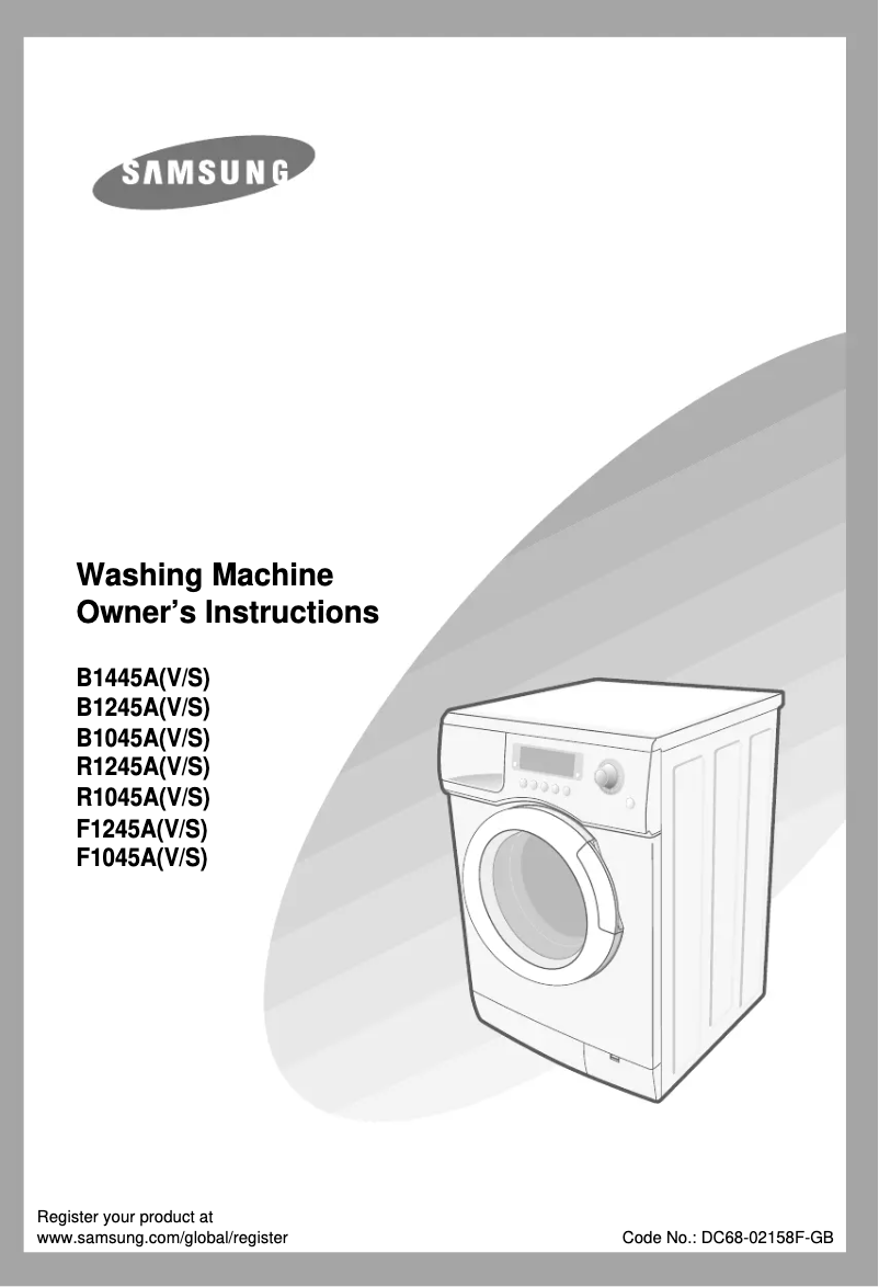 First page image of the manual for F1245AV