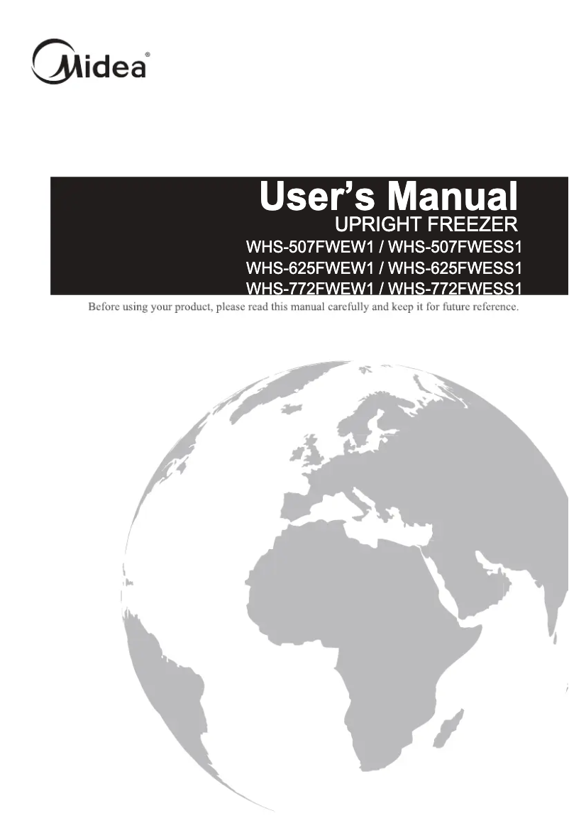 Page 1 of the manual User Manual Midea WHS-625FWEW1