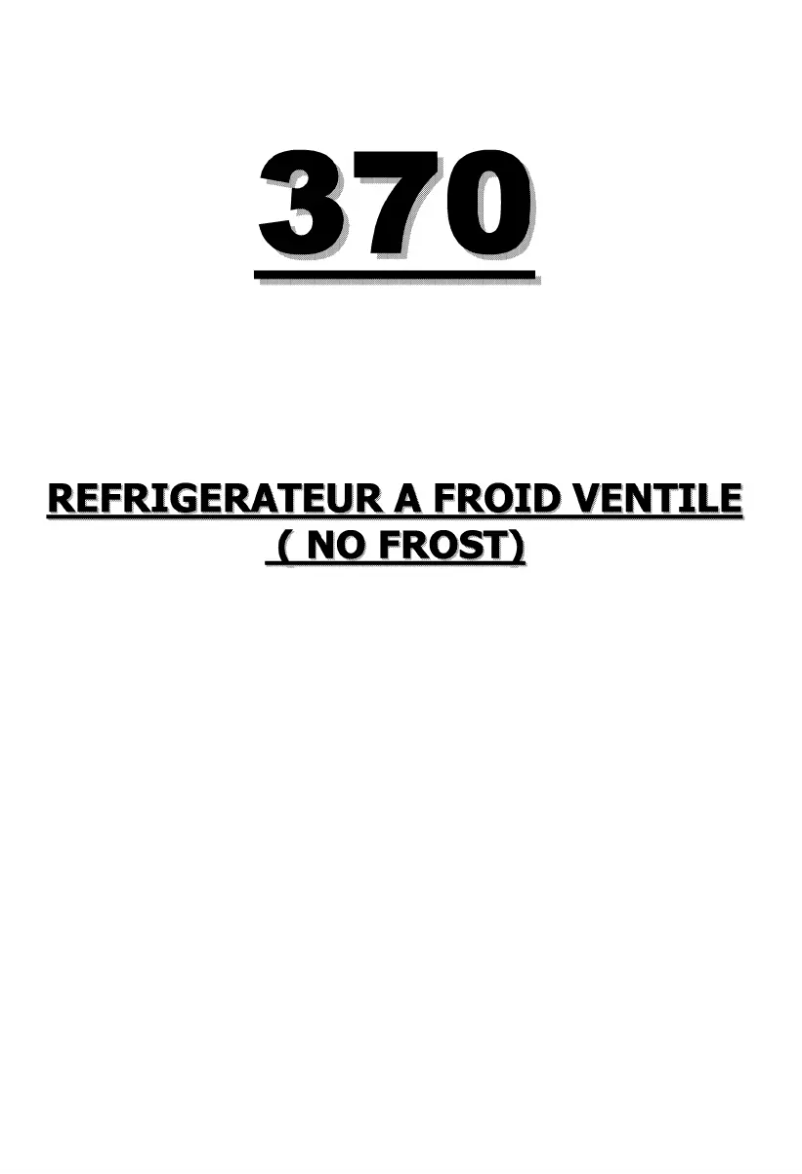 First page image of the manual for BRFN 325