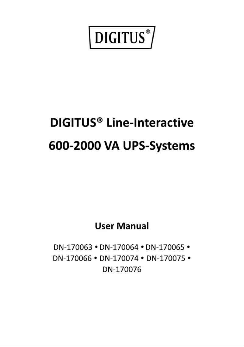 First page image of the manual for DN-170075