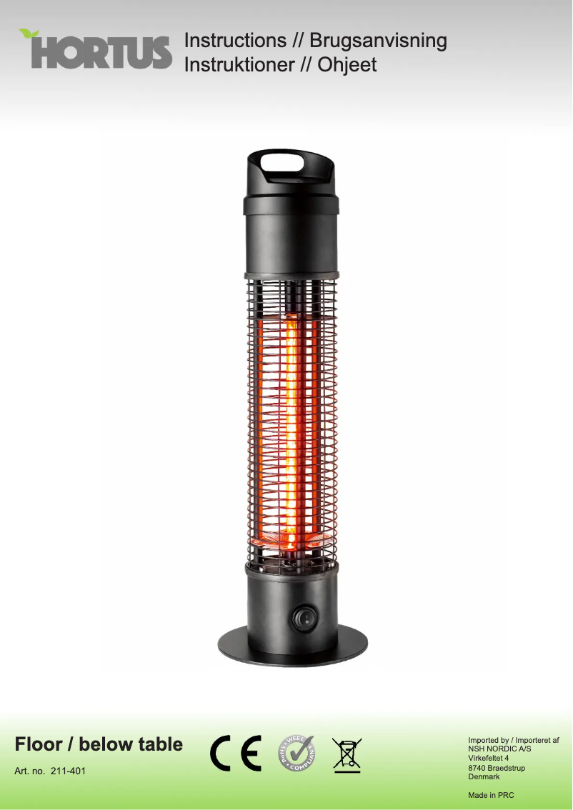 First page image of the manual for 211-401