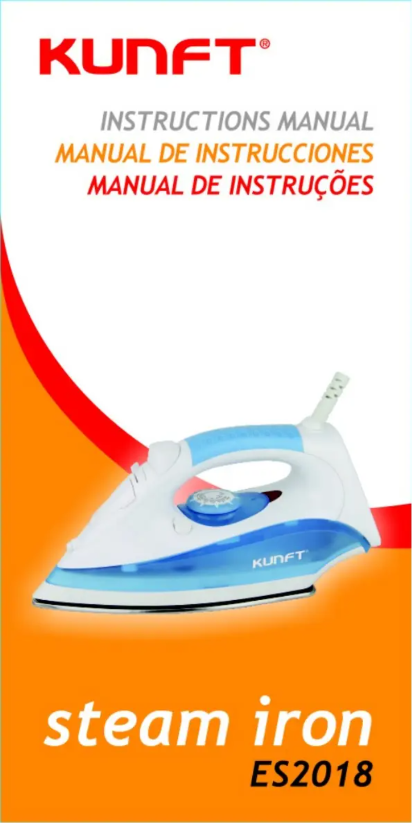 Page 1 de la notice Manuel utilisateur Kunft ES2018