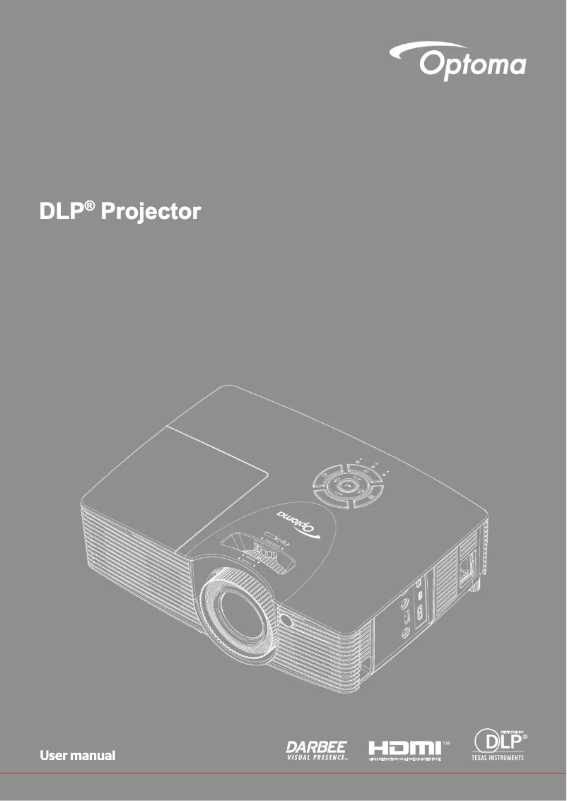 First page image of the manual for HD152X