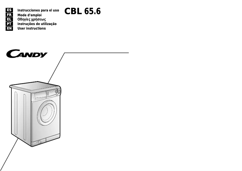 Page 1 of the manual User Manual Candy LBCBL65.6SY