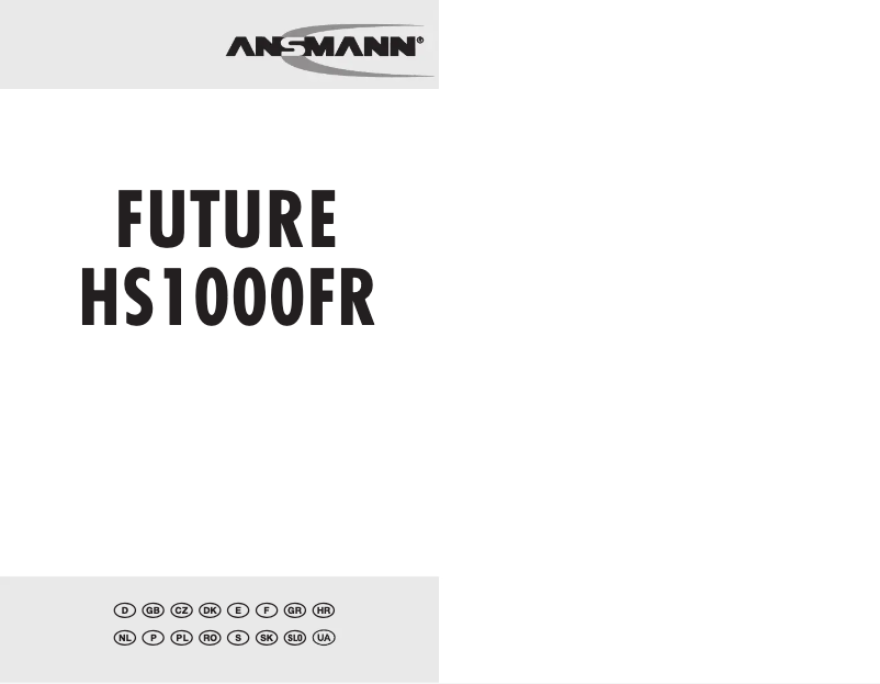 First page image of the manual for 1600-0055