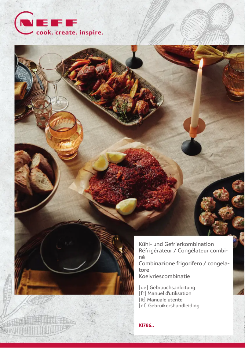 First page image of the manual for KI7866DD0