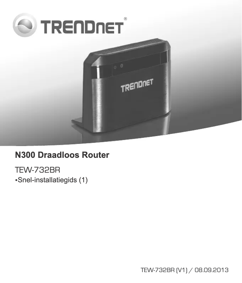 Page 1 of the manual User Manual TRENDnet TEW-732BR
