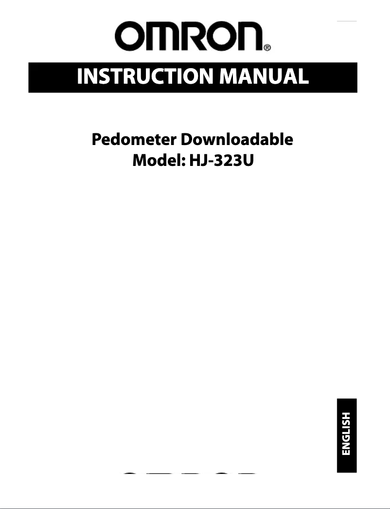 First page image of the manual for HJ-323U