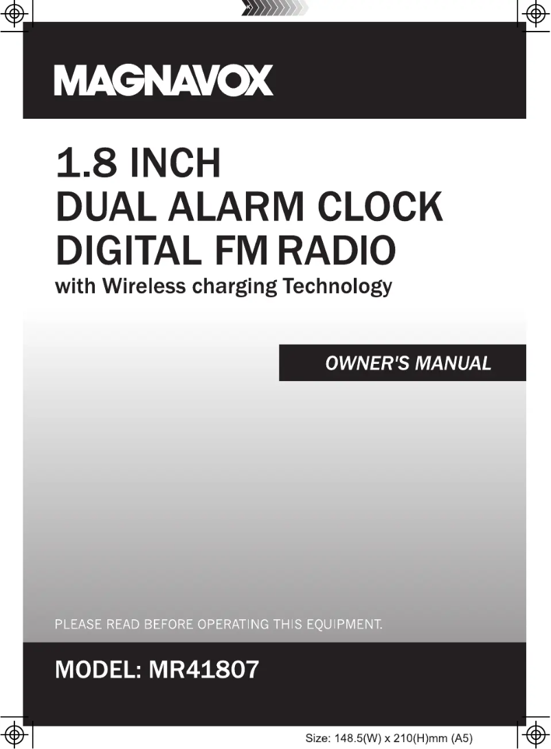 First page image of the manual for MR41807