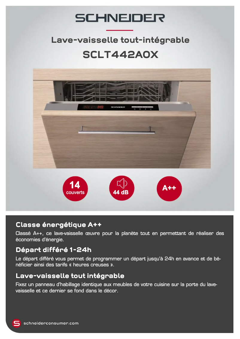 First page image of the manual for SCLT442A0X