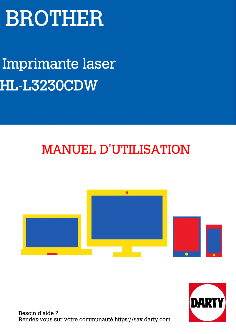Page 1 of the manual User Manual Brother HL-L3230CDW