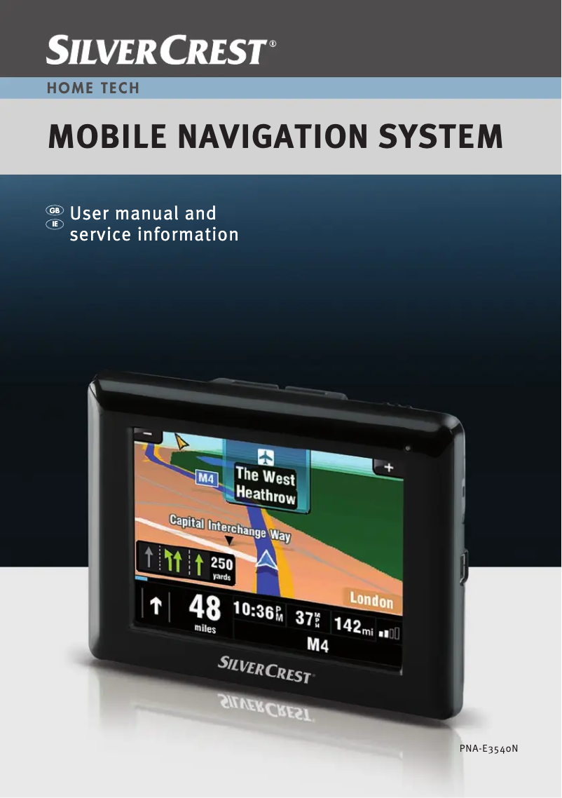 First page image of the manual for PNA-E3540N