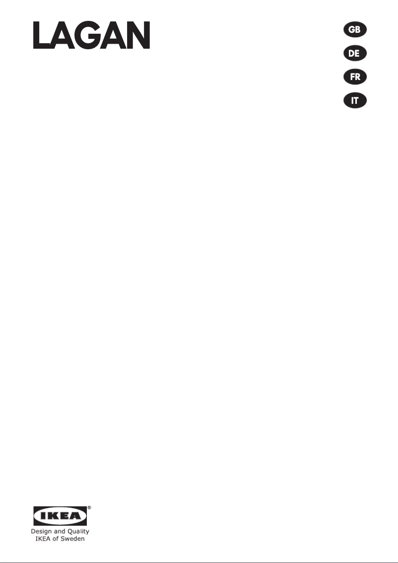 Page 1 of the manual User Manual Ikea LAGAN 504.013.83