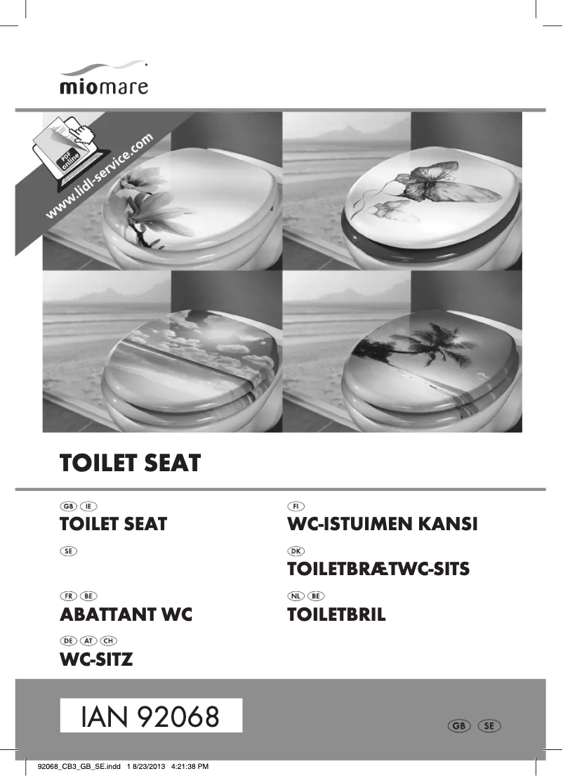 Page 1 of the manual User Manual Miomare IAN 92068