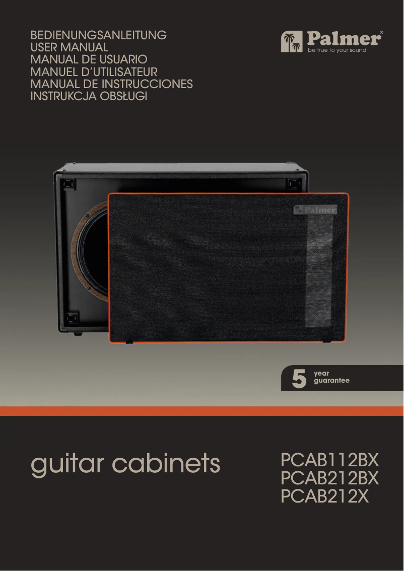 First page image of the manual for CAB 112 BX GBK