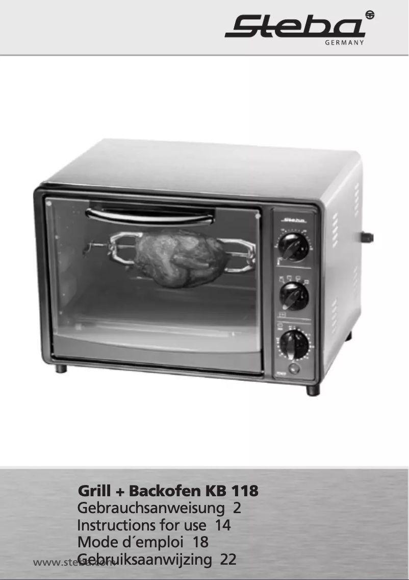 First page image of the manual for KB118