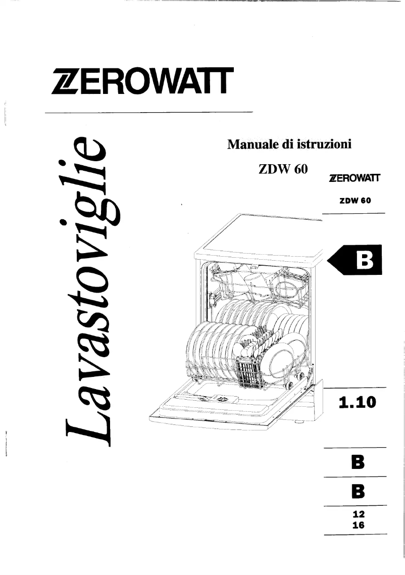 First page image of the manual for ZDW 60