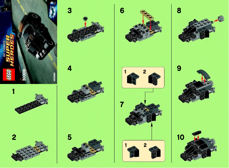 Page 1 of the manual User Manual Lego The Batman Tumbler 30300