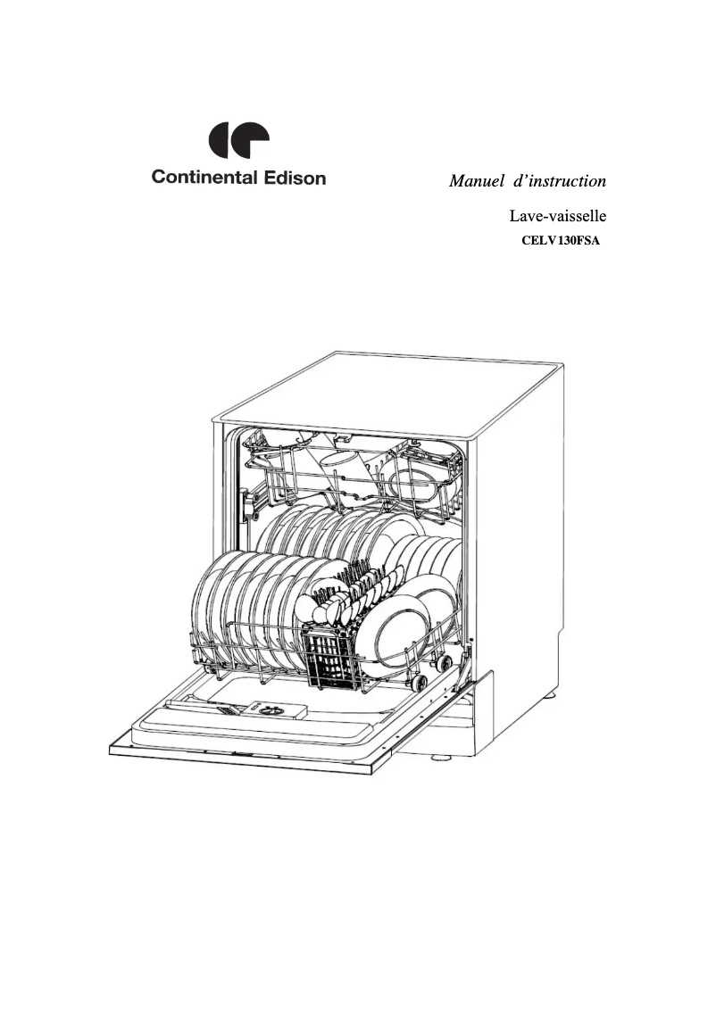 Page 1 of the manual User Manual Continental Edison CELV130FSA