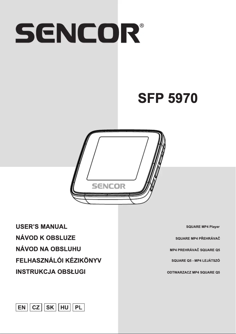 Image de la première page du manuel de l'appareil SFP 5970