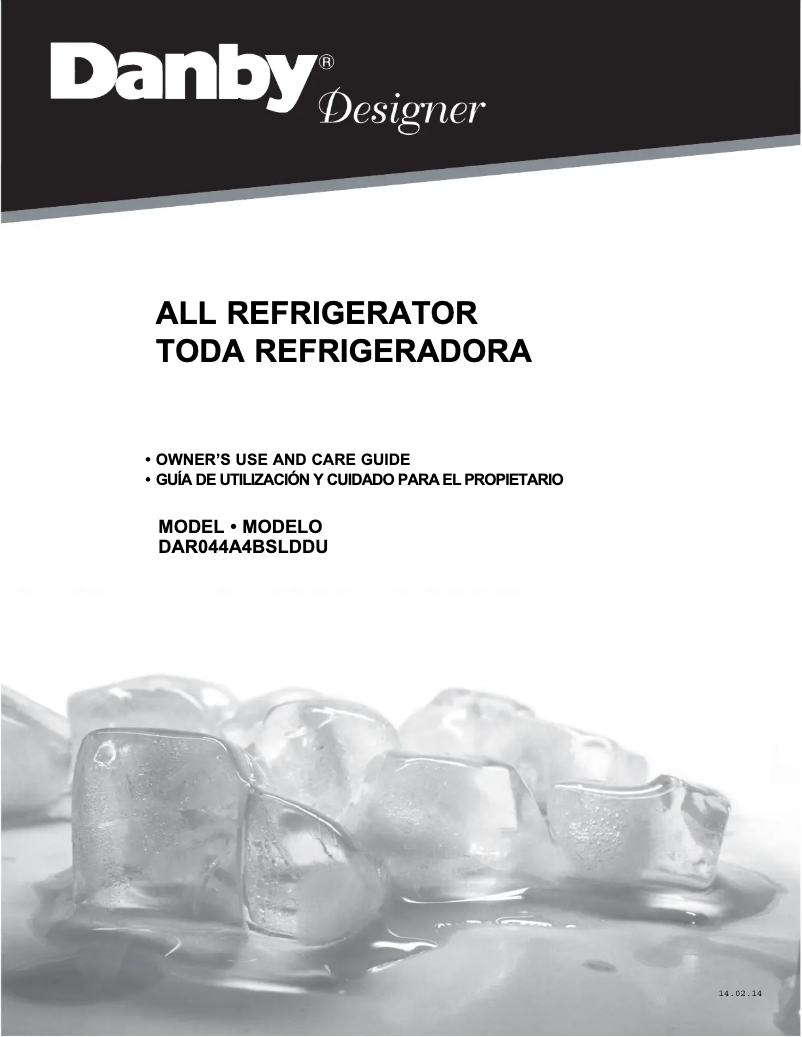 First page image of the manual for DAR044A4BSLDDU