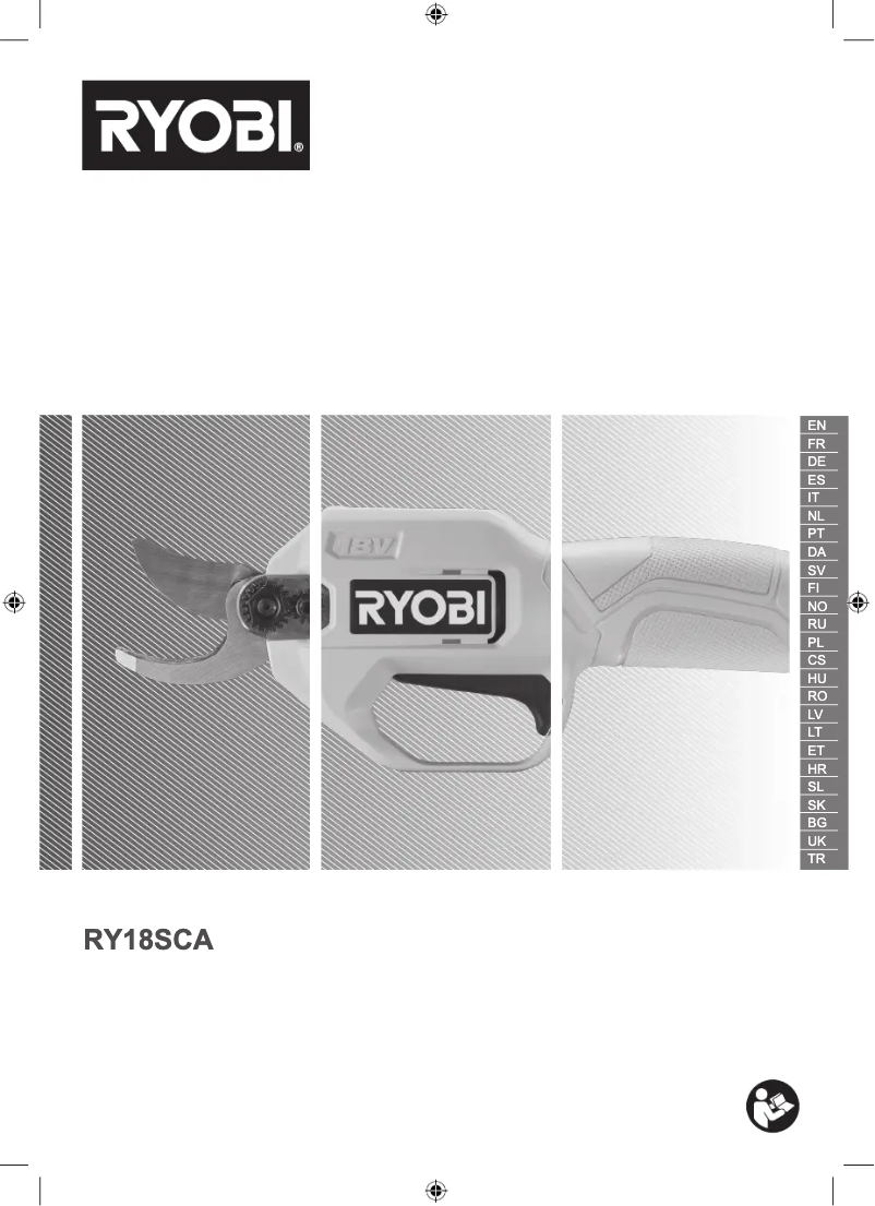 Page 1 of the manual User Manual RYOBI One+ RY18SCA