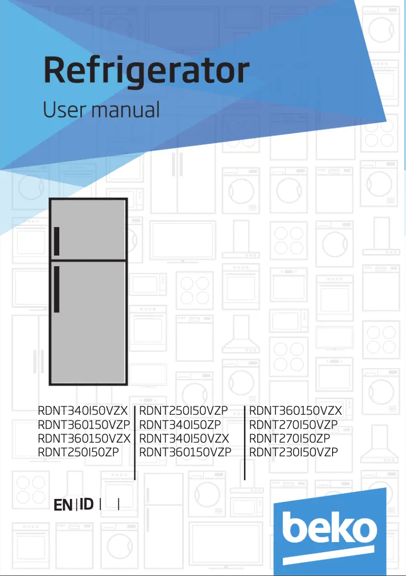 First page image of the manual for RDNT 360150 VZP