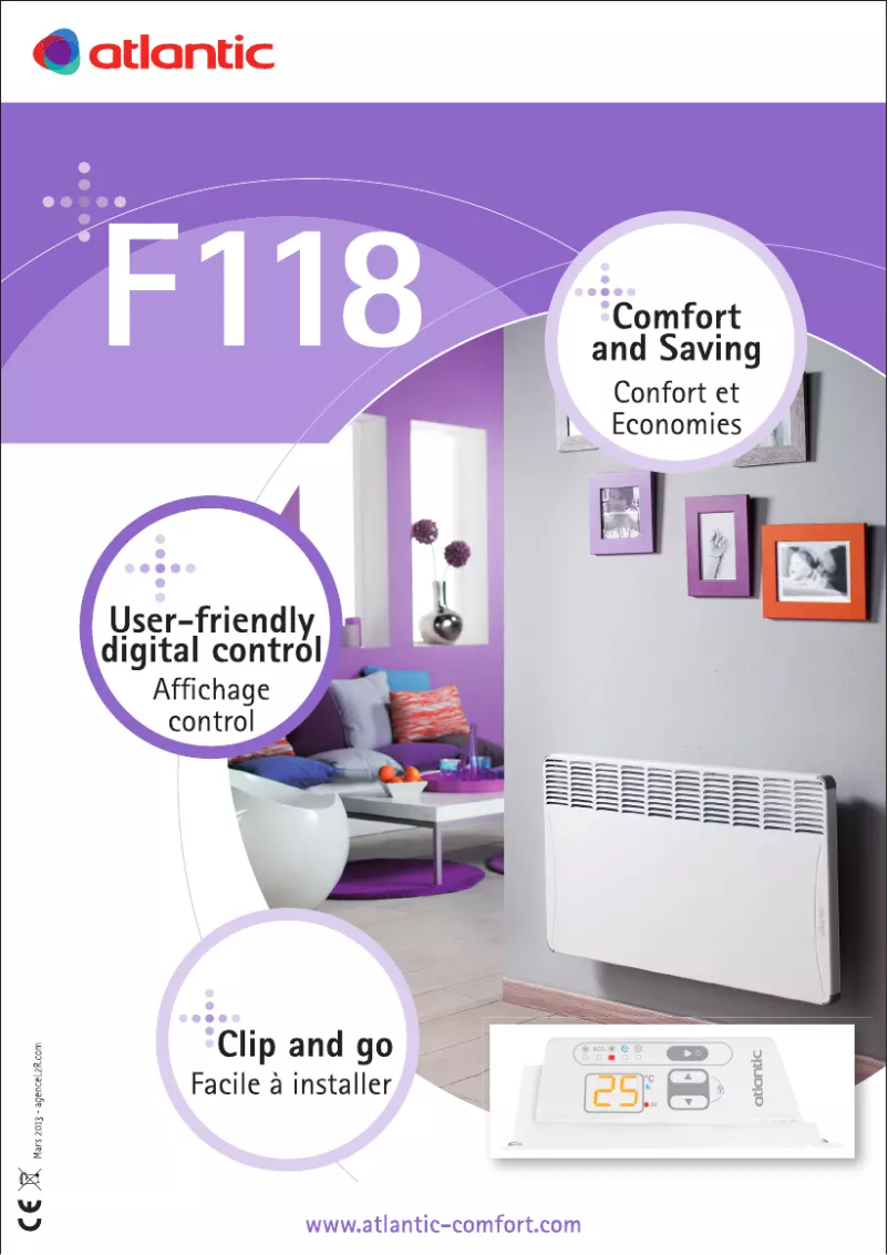 Page 1 of the manual User Manual Atlantic F118