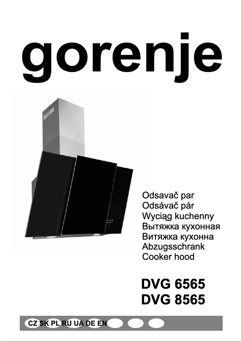 Page 1 of the manual User Manual Gorenje DVG 800 AX