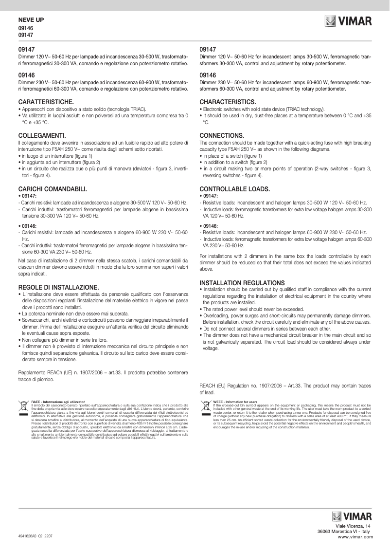 First page image of the manual for 09147.CM