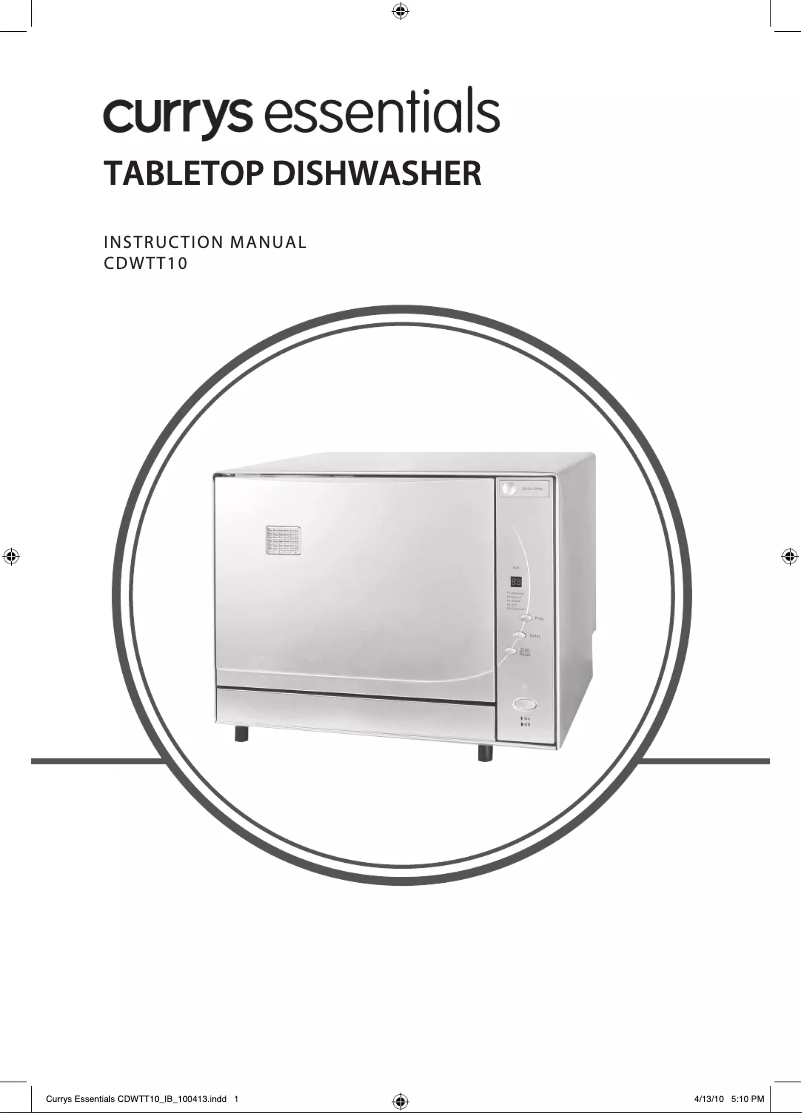 First page image of the manual for CDWTT10